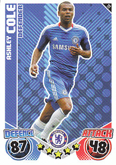Ashley Cole Chelsea 2010/11 Topps Match Attax #111
